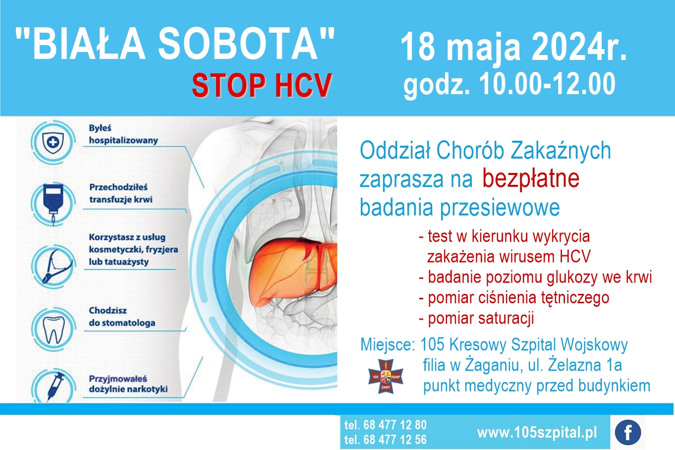 Plakat HCV Biała sobota